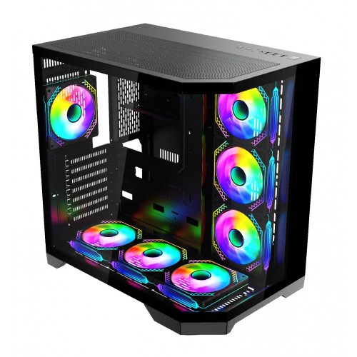 Game Master F-7 EDGE 7X Argb Pwm Fan Siyah ATX Akvaryum Gaming Kasa Oyuncu Kasası